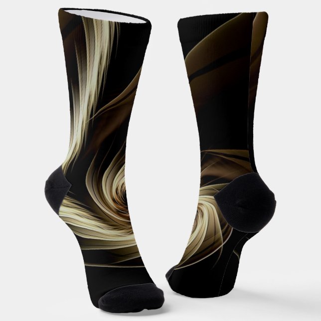 Chaussette Balayage doré à travers le noir (Angulaire)