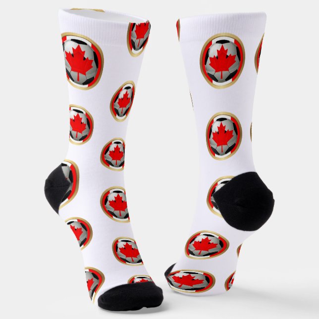 Chaussette Balle de soccer canadienne (Angulaire)