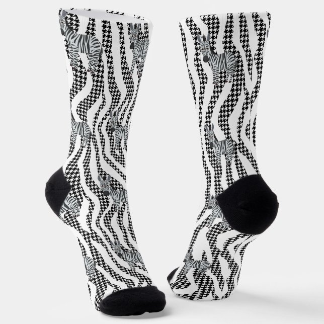 Chaussette Bande Zèbre Élégante (Angulaire)