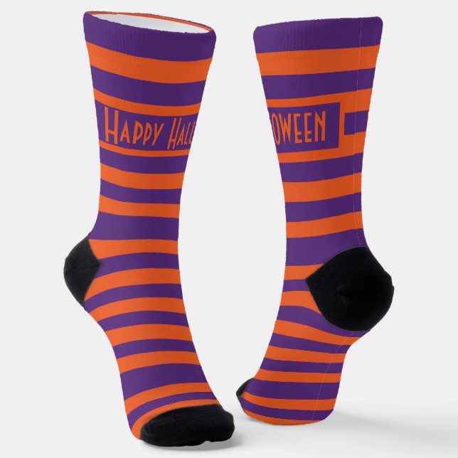 Chaussette Bandes d'Halloween (Angulaire)