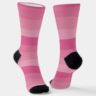 Chaussette Bandes inégales - Rose