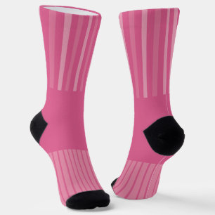 Chaussette Bandes Pop Couleur - Rose