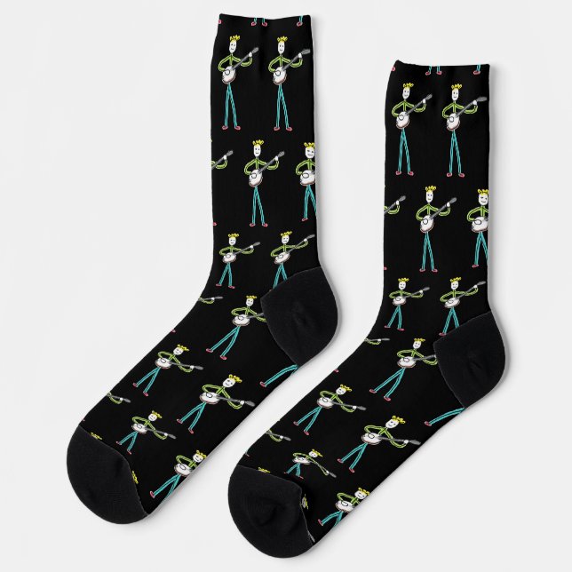 Chaussette Banjo Stickman (Gauche)