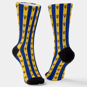 Chaussette Barbados Chaussettes, patriotique Barbade Drapeau 