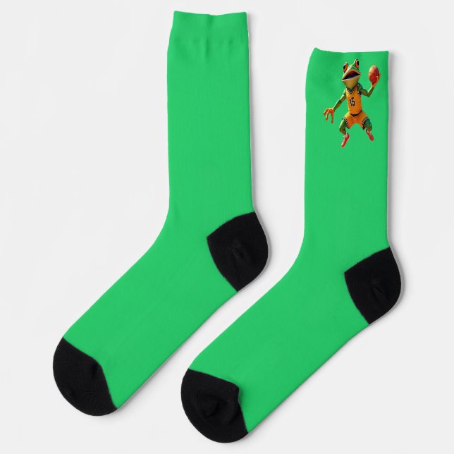 Chaussette Basketball Grenouille chaussettes de qualité supér (Gauche)