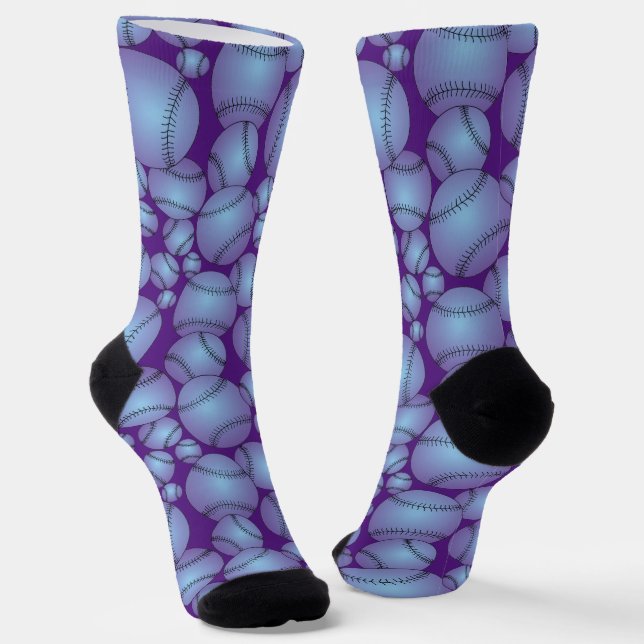 Chaussette Bassortiment coloré Motif violet (Angulaire)