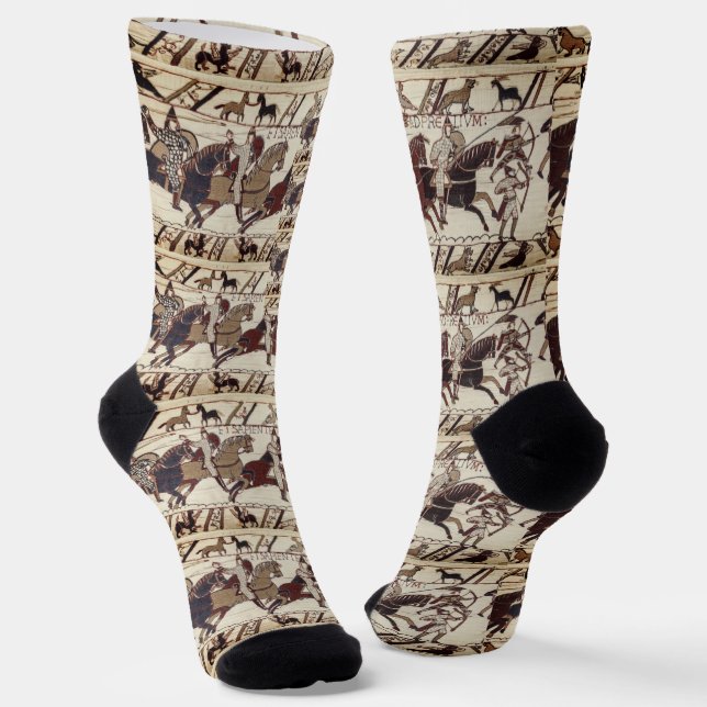Chaussette Bataille de Hastings - chevaliers normands (Angulaire)