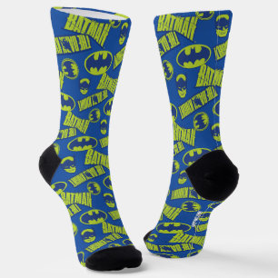 Chaussette Batman - Le Motif du Chevalier foncé