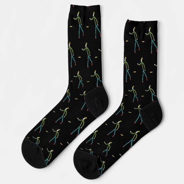 Chaussette Bâton de kubb jouant Stickman (Gauche)