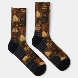 Chaussette Bats Domino Album : une parodie