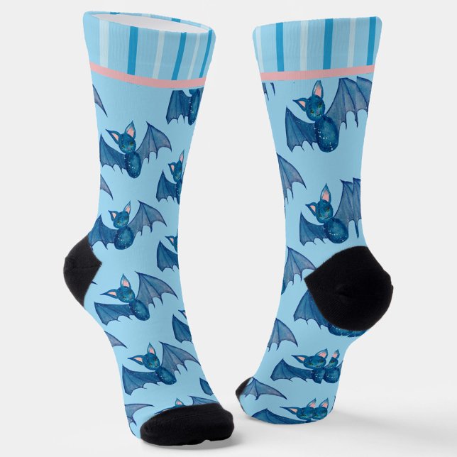 Chaussette Batty et Blue pour Chaussettes d'équipage de chauv (Créateur téléchargé)