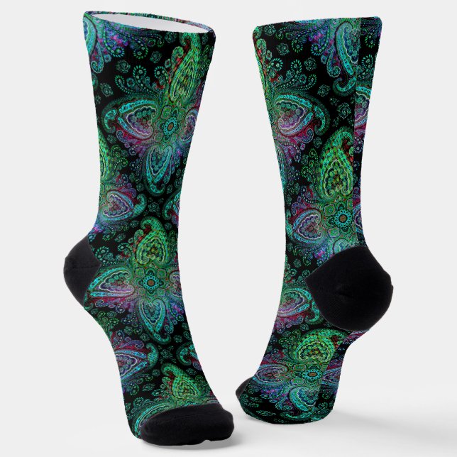 Chaussette Beau design Paisley (Angulaire)