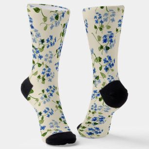 Chaussette Beau motif fleuri sans soudure