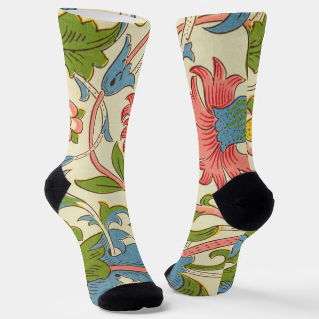 Chaussette Beau motif victorien moderne rétro rustique modern (Angulaire)