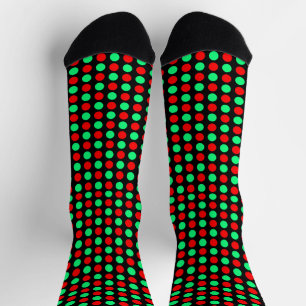 Chaussette Beau Noël Vert & Rouge