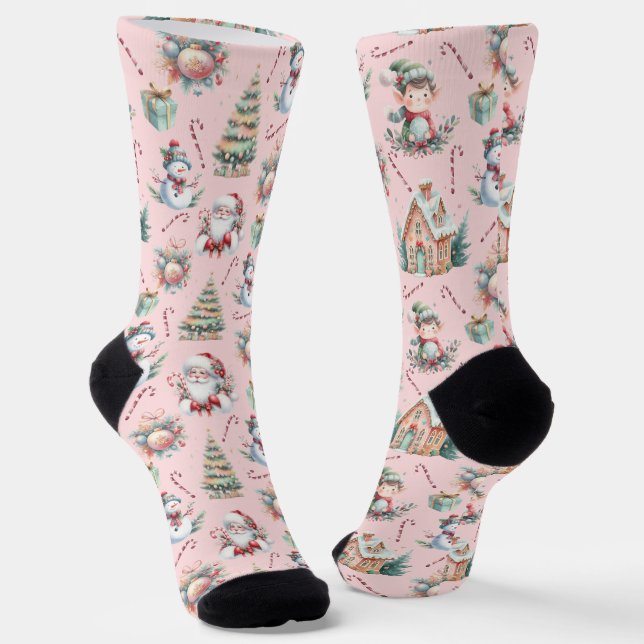Chaussette Beaux éléments de Noël (Angulaire)