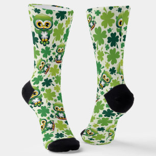 Chaussette Bébé Hibou Mignon St Patrick Dessin Animé