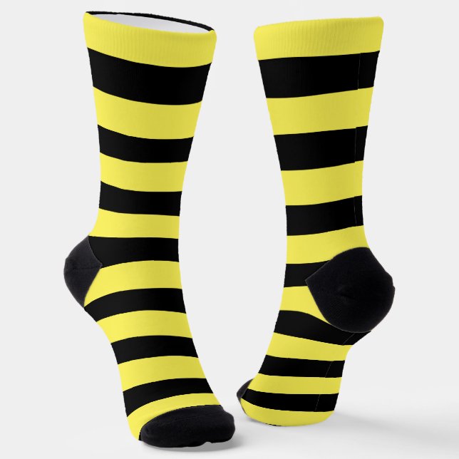 Chaussette Belle Grille Noire Et Jaune (Angulaire)