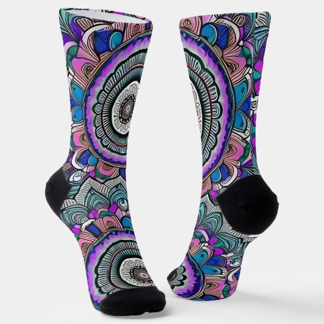 Chaussette Belles Chaussettes Mandala (Angulaire)