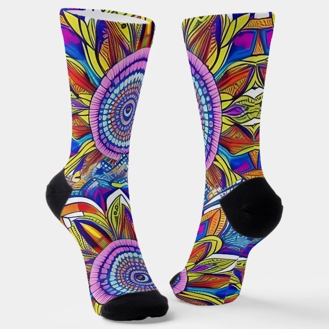 Chaussette Belles Chaussettes Mandala (Angulaire)