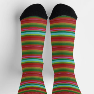 Chaussette Belles rayures colorées vintages