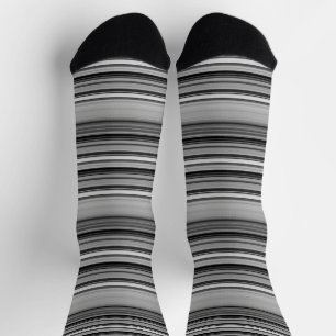 Chaussette Belles rayures gris noir