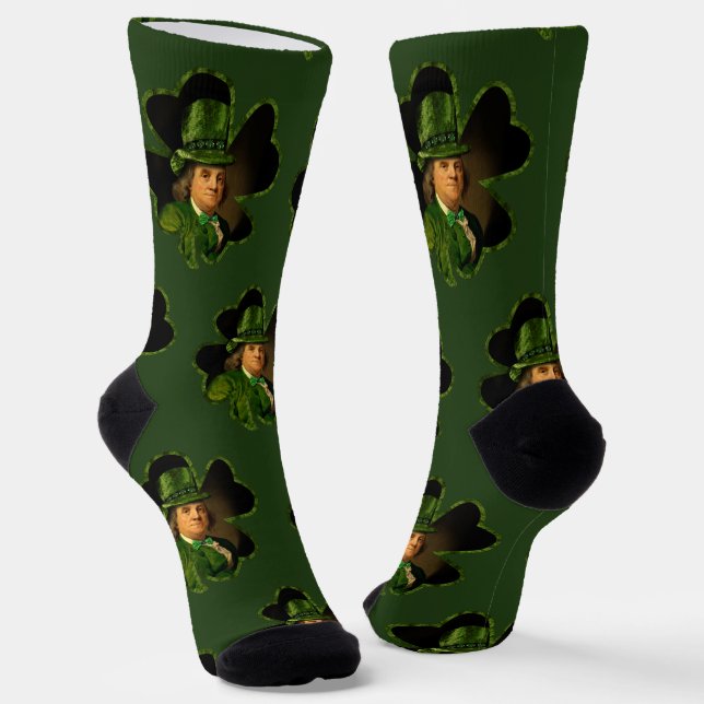 Chaussette Benjamin Franklin Clover Saint-Patrick (Angulaire)