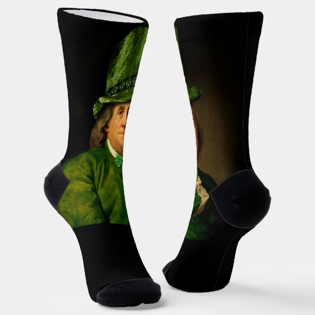 Chaussette Benjamin Franklin Clover Saint-Patrick (Angulaire)