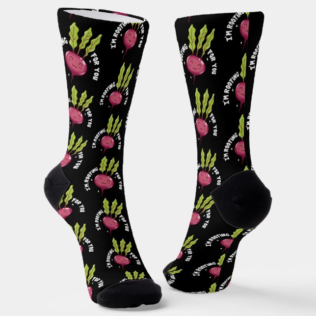 Chaussette Betterave Je Suis De Votre Côté Gag Moderne (Angulaire)