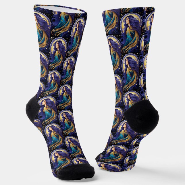 Chaussette Bijoux Galaxie Zodiac Virgo (Angulaire)
