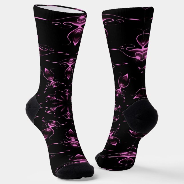 Chaussette Bijoux roses Art Moderne (Angulaire)