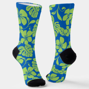 CHAUSSETTE BIKINI ROSE (BLEU/VERT)