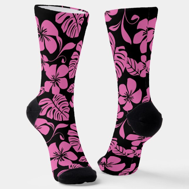 CHAUSSETTE BIKINI ROSE (NOIR/ROSE) (Angulaire)