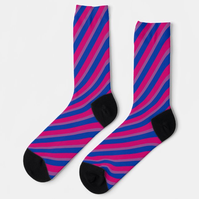 Chaussette Bisexual Flag Stripes (Gauche)