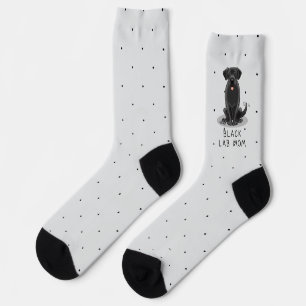 Chaussette Black Lab Maman (Labrador Retriever Maman) Chien M