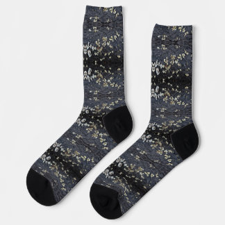Chaussette Black Lace 1 Motif Écorce d'Arbre