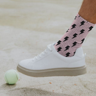 Chaussette Black Rose Lightning Y2K Socles Indie Confort Bold