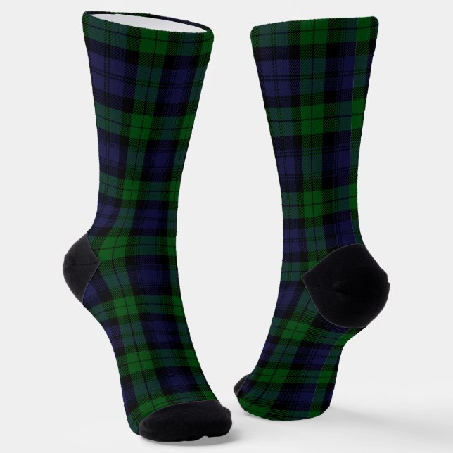 Chaussette Black Watch Tartan Plaid (Angulaire)