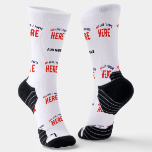 CHAUSSETTE BLANC PERSONNALISABLE MODERNE DE MARQUE VÉRIFIÉE S