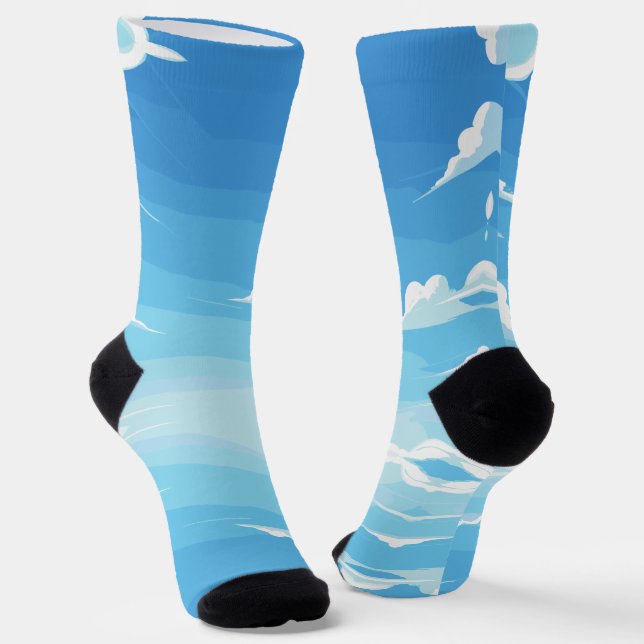 Chaussette Bleu & bleu clair (Angulaire)