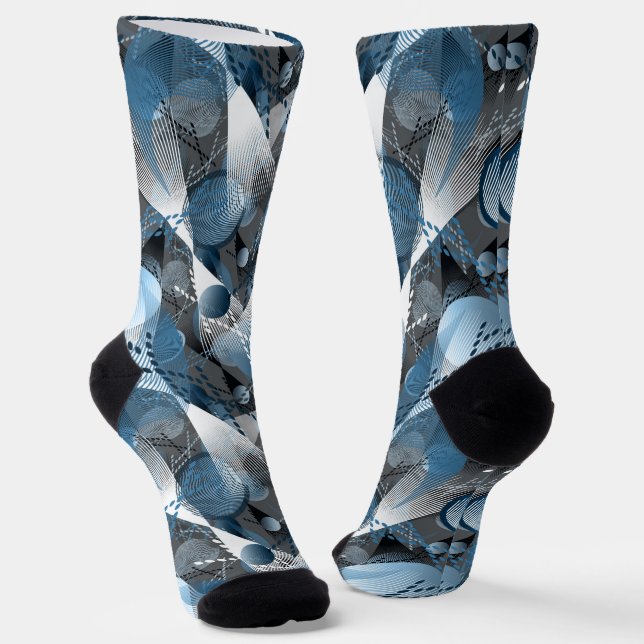 Chaussette Bleu et gris. Résumé. Chaussettes (Angulaire)
