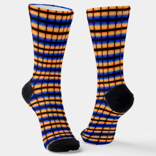 Chaussette Bleu et or