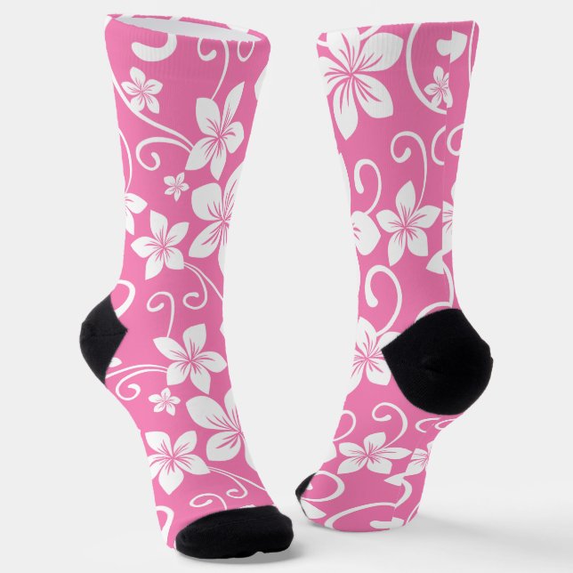 CHAUSSETTE BLEU HAWAII (ROSE DE BUBBLEGUM) (Angulaire)