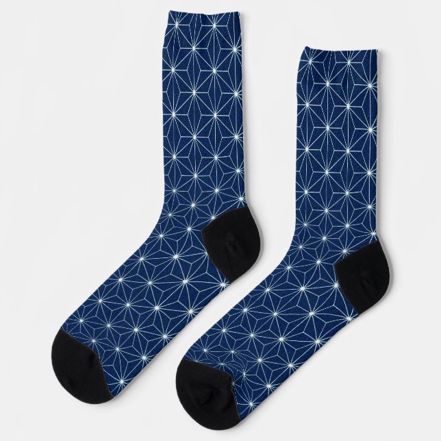 Chaussette Bleu indigo japonais (Gauche)