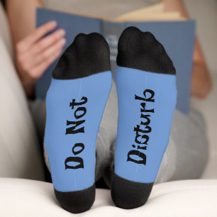 Chaussette Bleu Ne Dérangez Pas Les Chaussettes