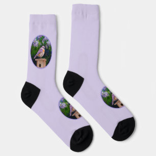 Chaussette Bleuet de l'Est en neige - Photo originale