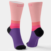 Bloc de couleur bleu foncé rose foncé personnalisé