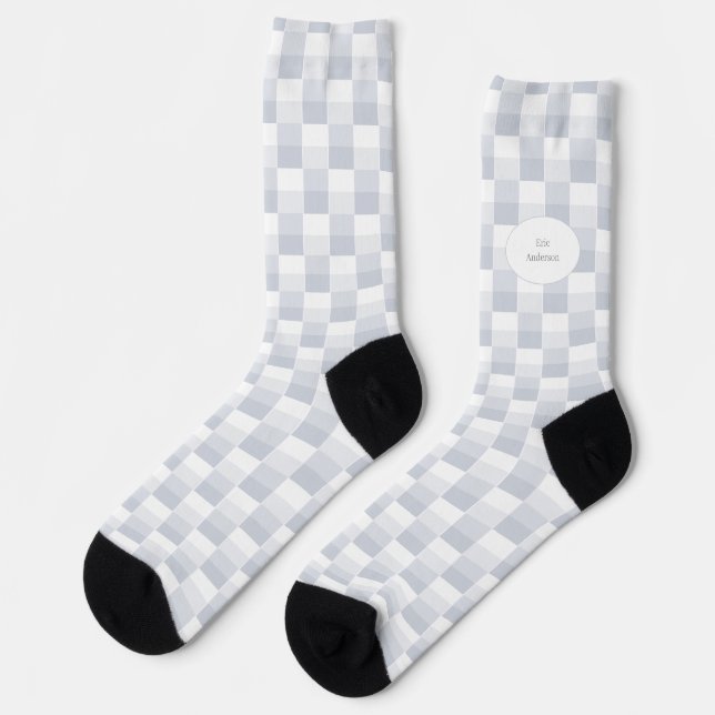 Chaussette Blocs de couleur nuances blanches (Gauche)