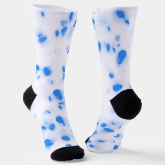 Chaussette Blue Halftone Polka Sustainable Premium Crew Socks