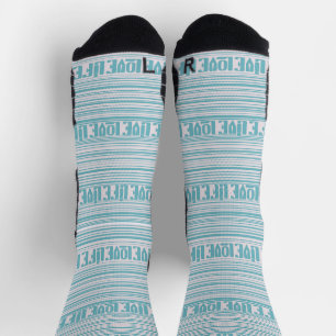 Chaussette Blue Live Love Life